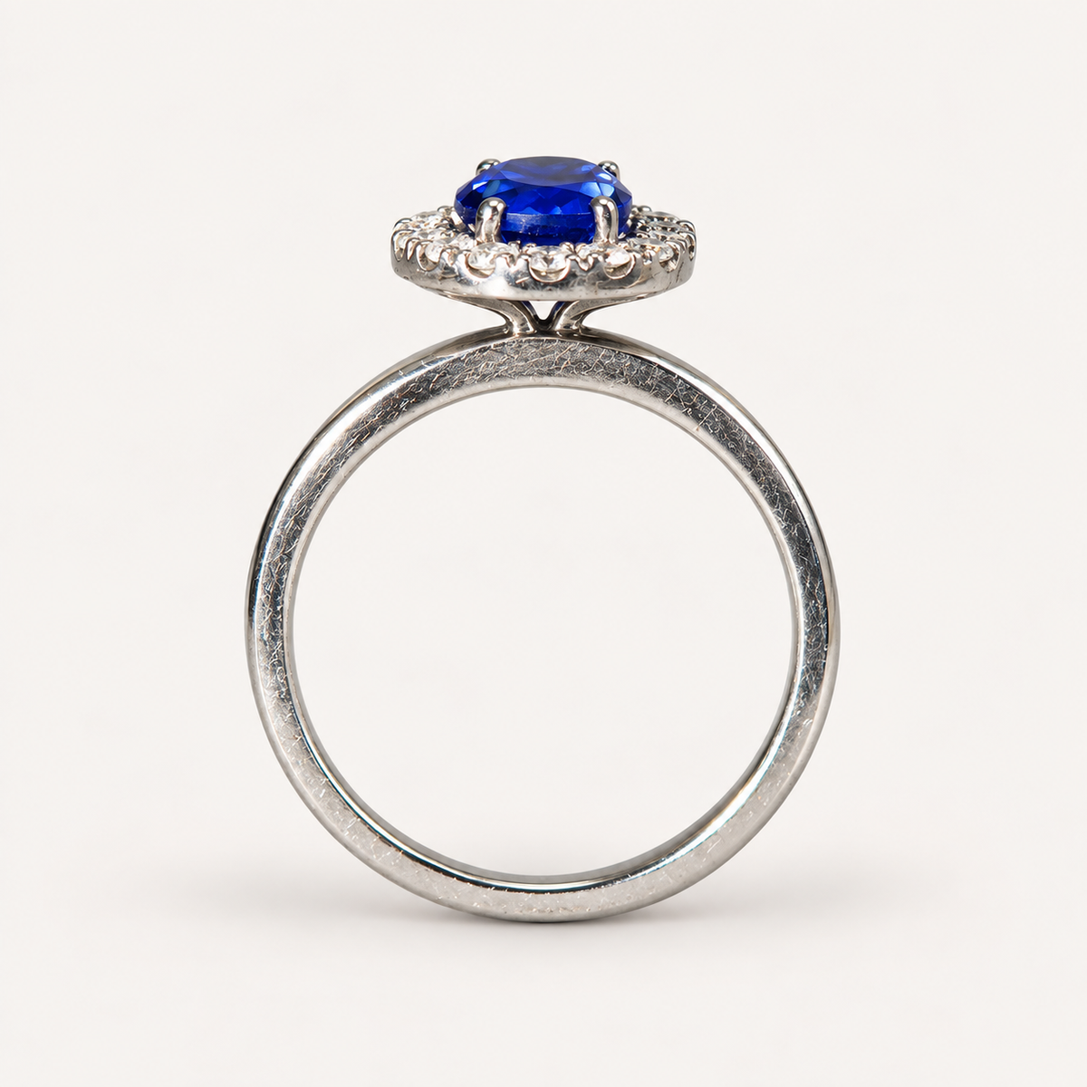 Sapphire & Diamond Cluster Ring