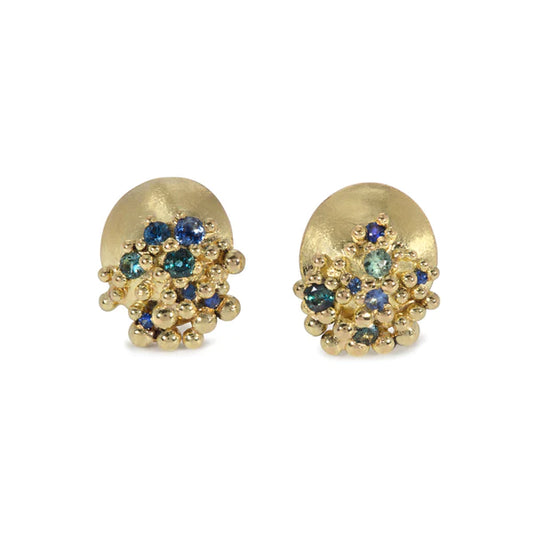 Adorn Sapphire & Gold Earrings
