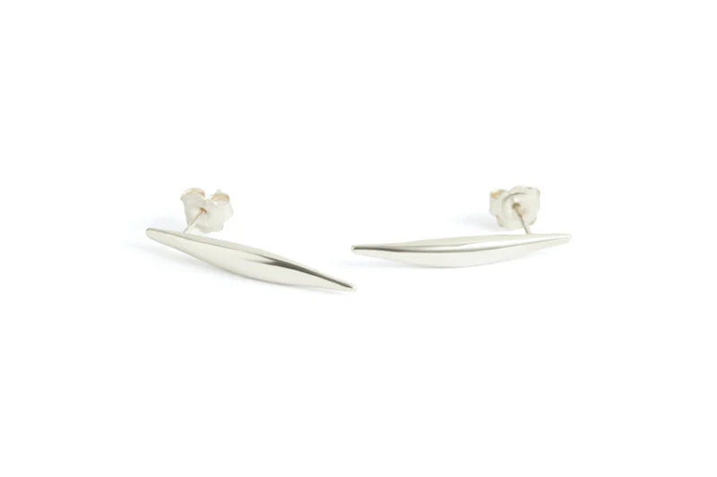 Silver Quill Studs Large
