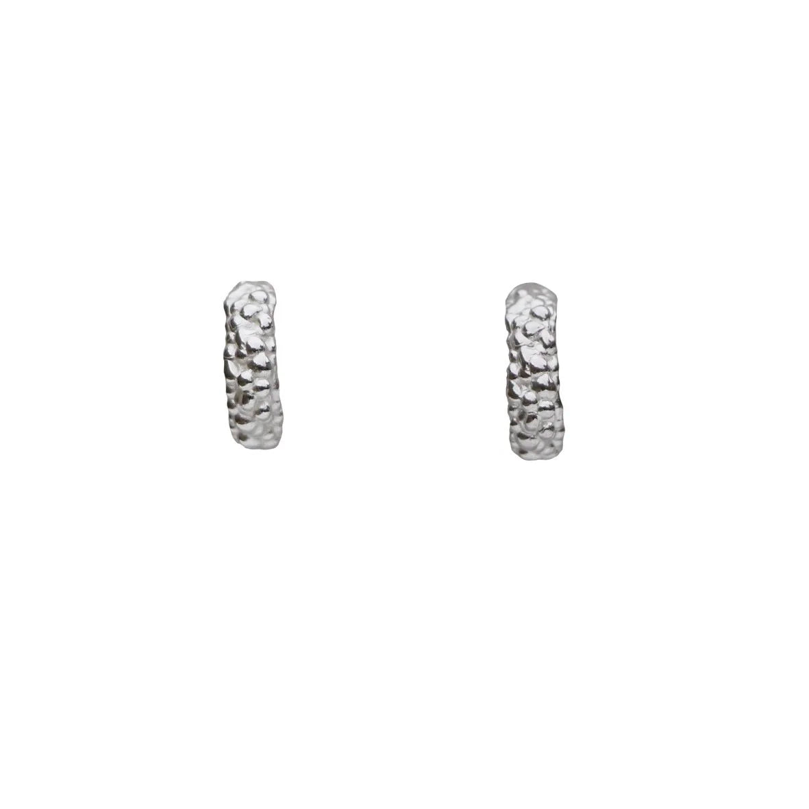 Small lichen hoops silver