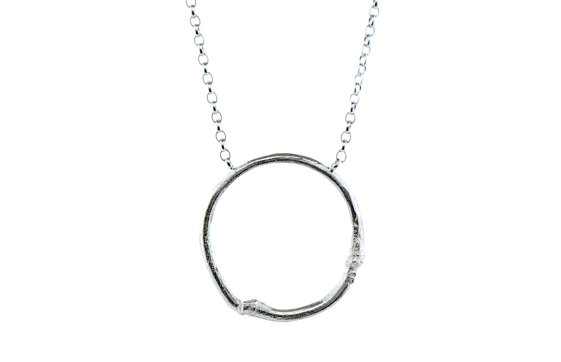 Silver Bamboo Necklace