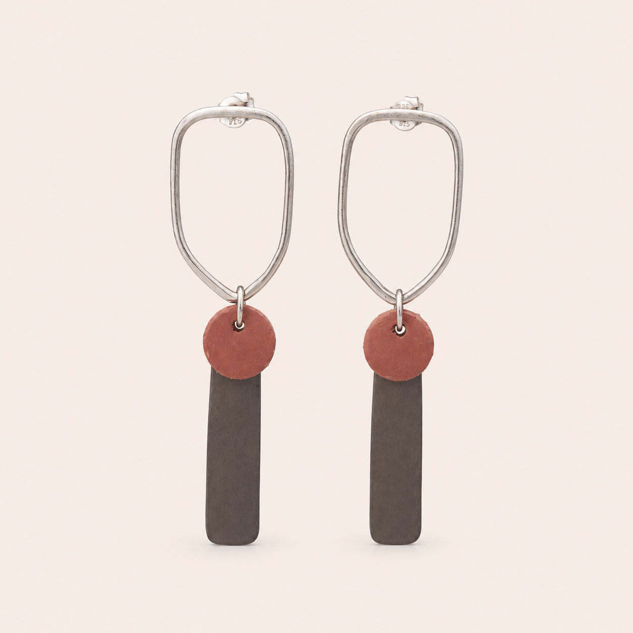 Anchor drop earrings