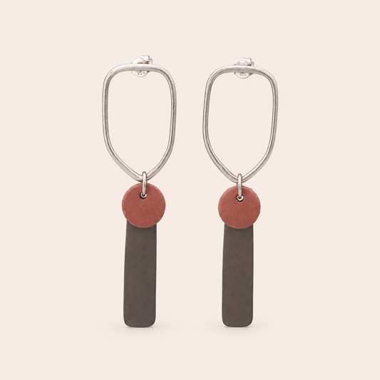Anchor drop earrings