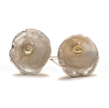 Silver Acorn Studs