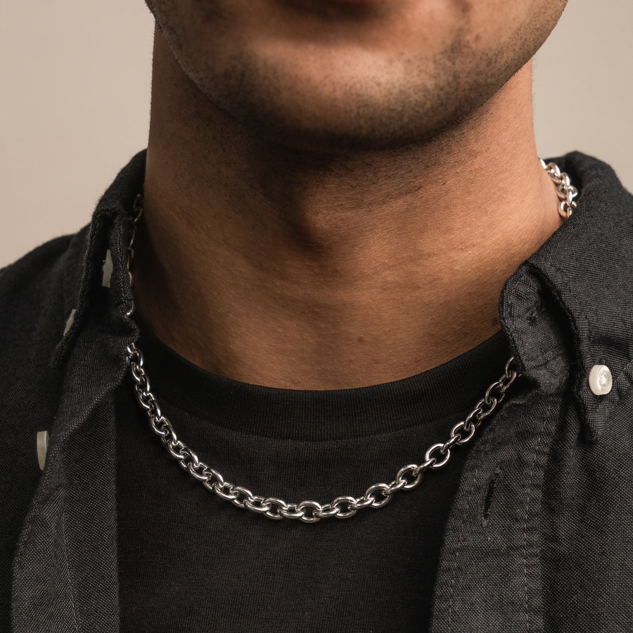 Oval Link Mens Chain