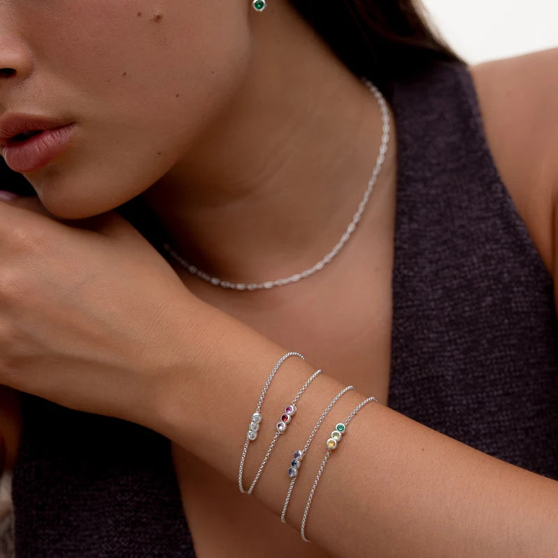 Blues' Tutti Frutti chain bracelet - Silver