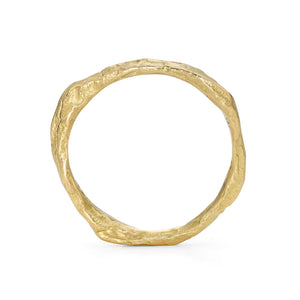 Skinny Craggy Gold Ring