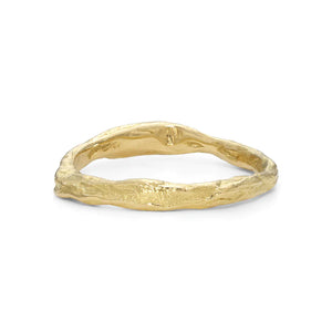 Skinny Craggy Gold Ring