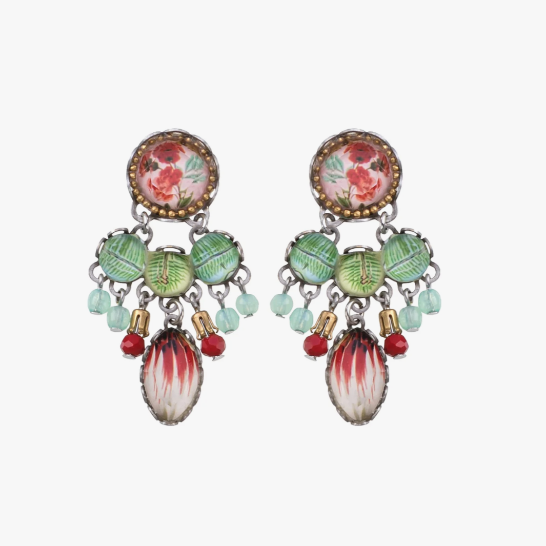 flower garden earrings