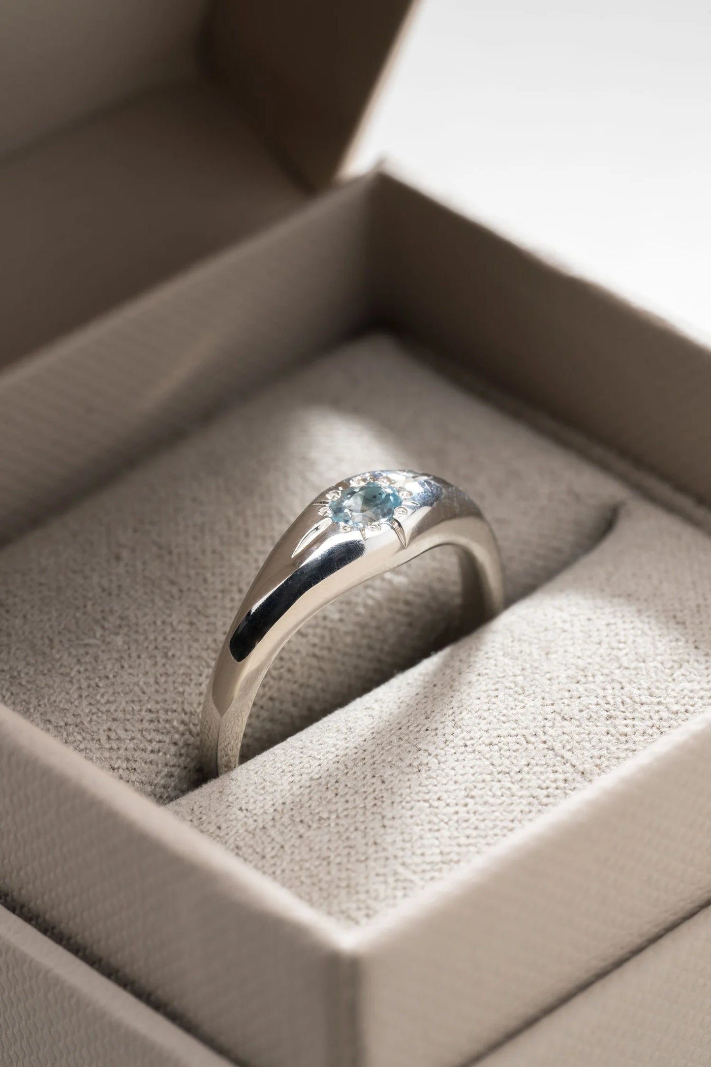 Mini Aquamarine Ring