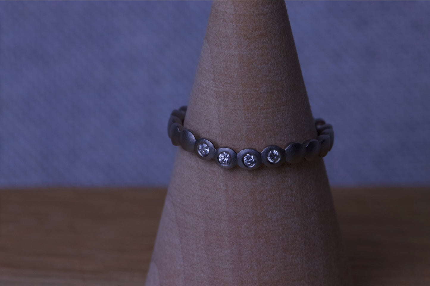 VAULT - Jacks Turner Palladium 5 diamond curved ring