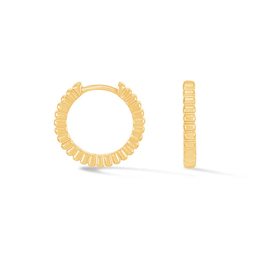 Humbug Huggie Hoops - Gold