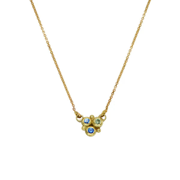 Sapphire Cluster Pendant