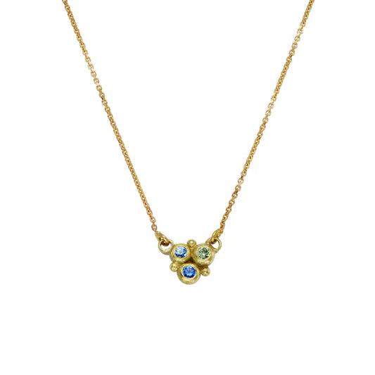 Sapphire Cluster Pendant