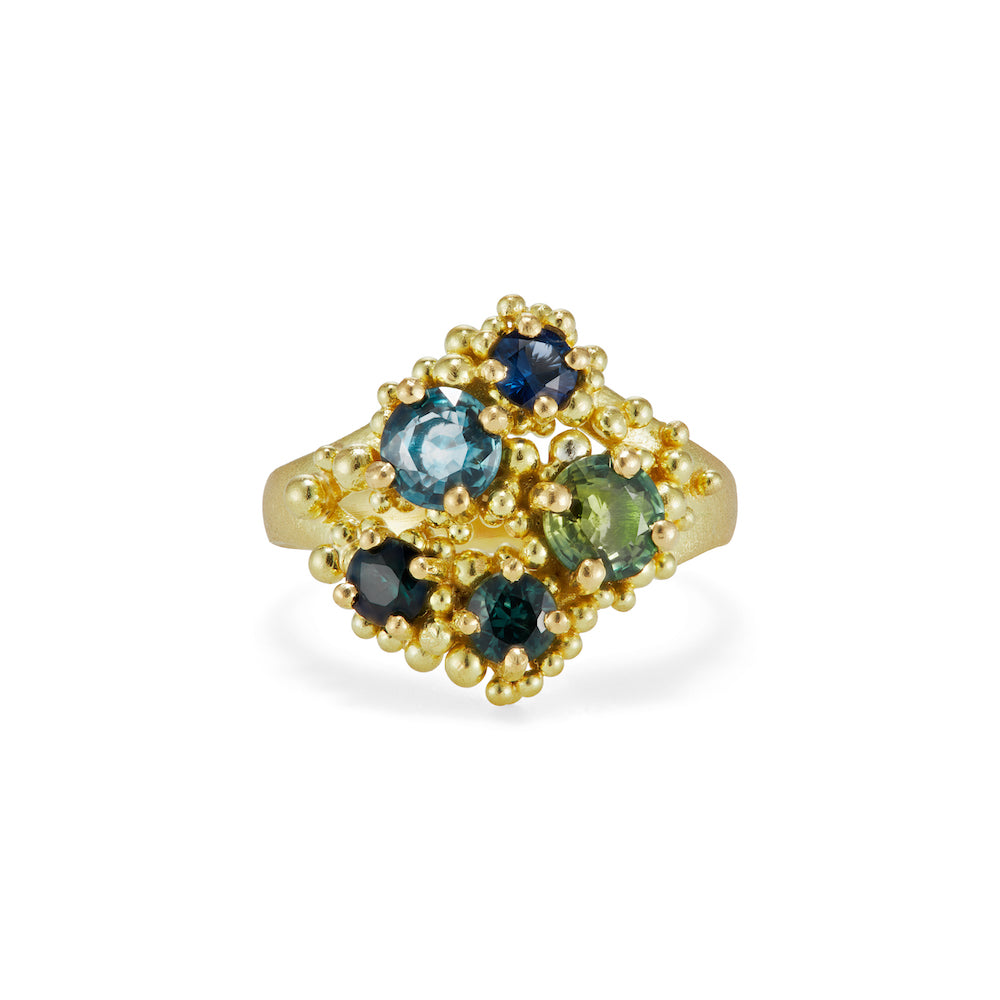 Reef Ring with Sapphires