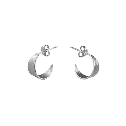 Icarus Small Hoops Silver