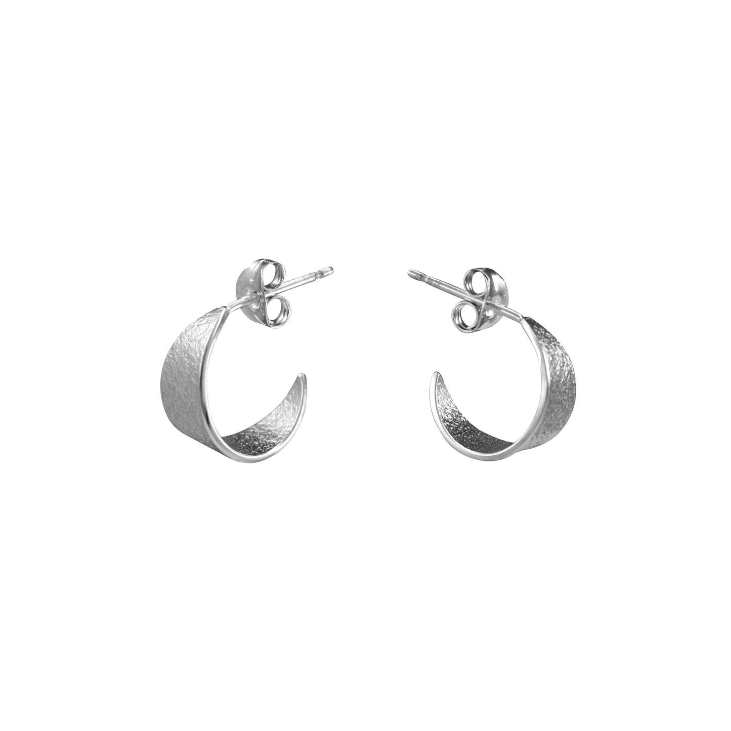 Icarus Small Hoops Silver