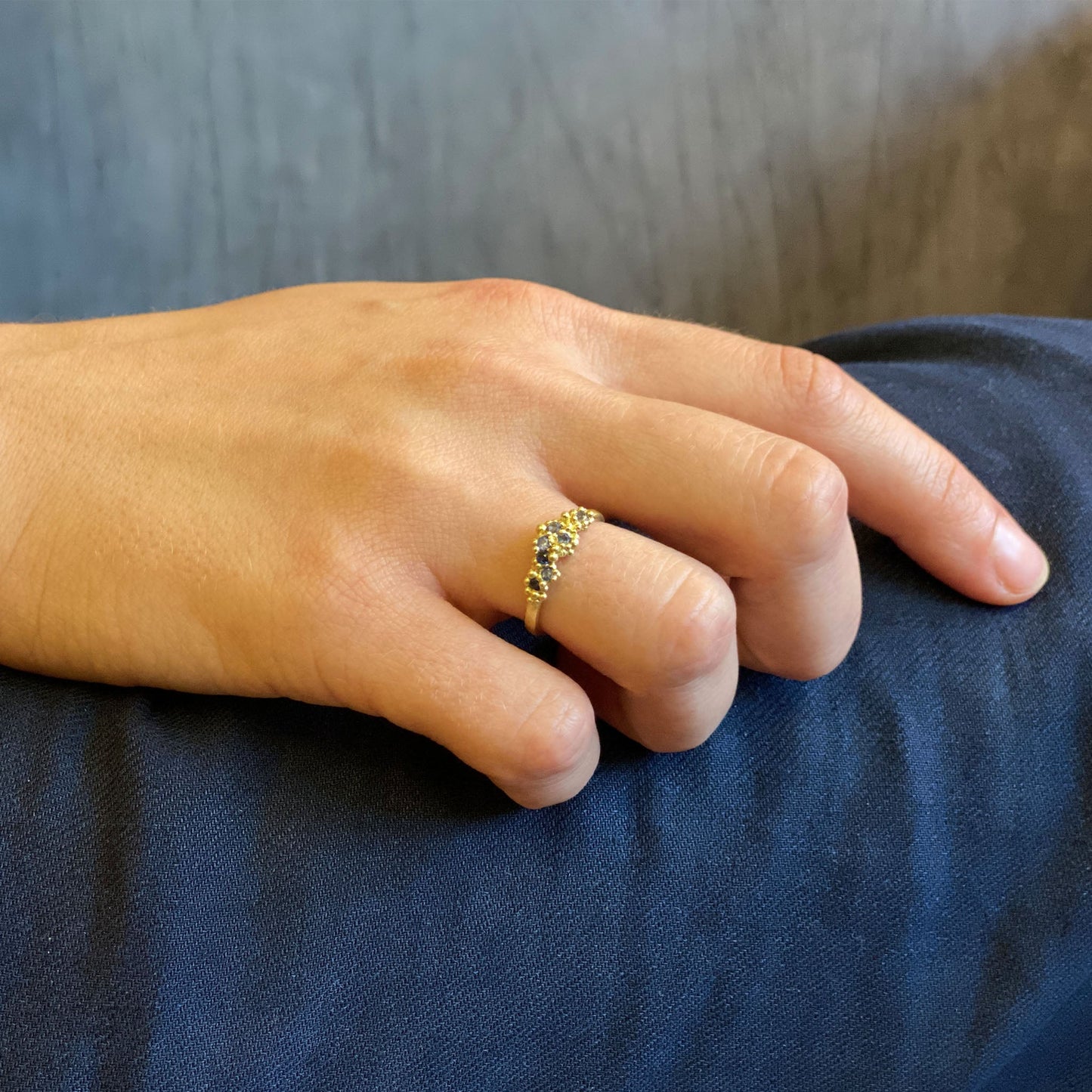 Granule Ring - Sapphire Sea