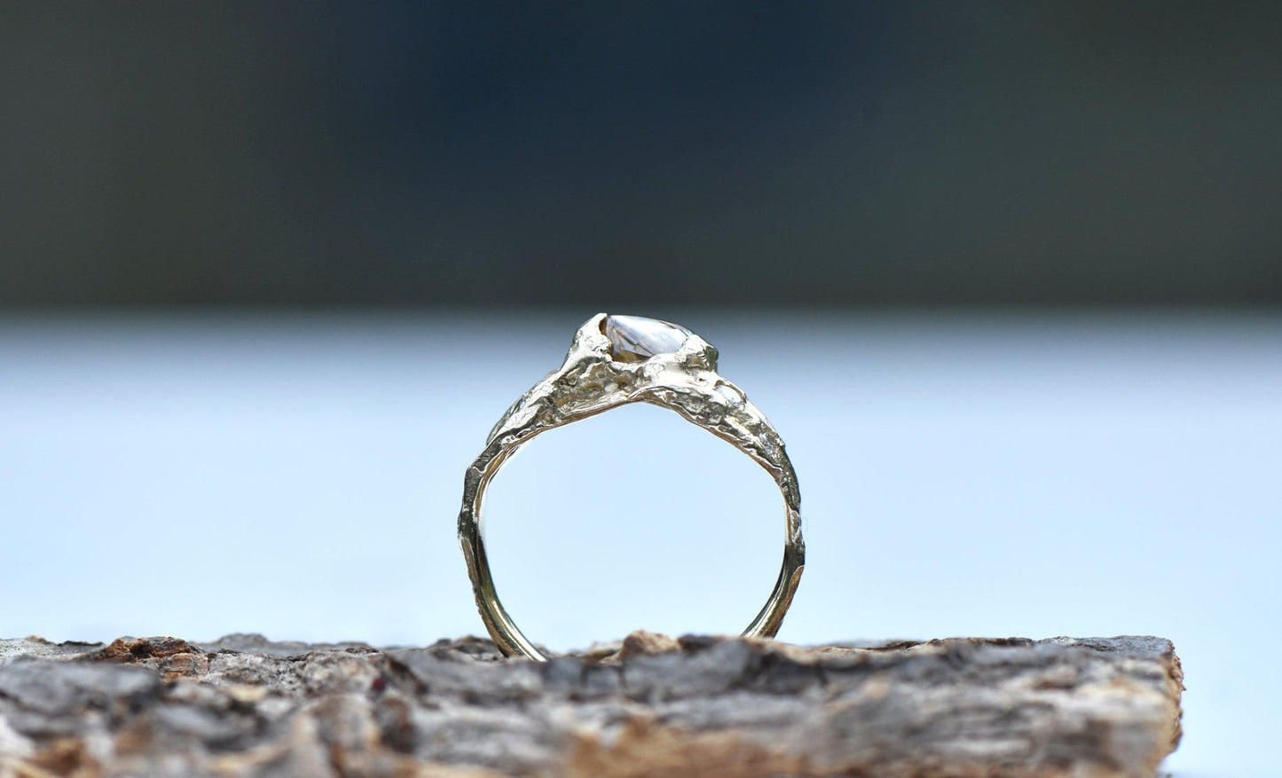 Mother Tree Ring - 9ct yellow gold and brown diamonds