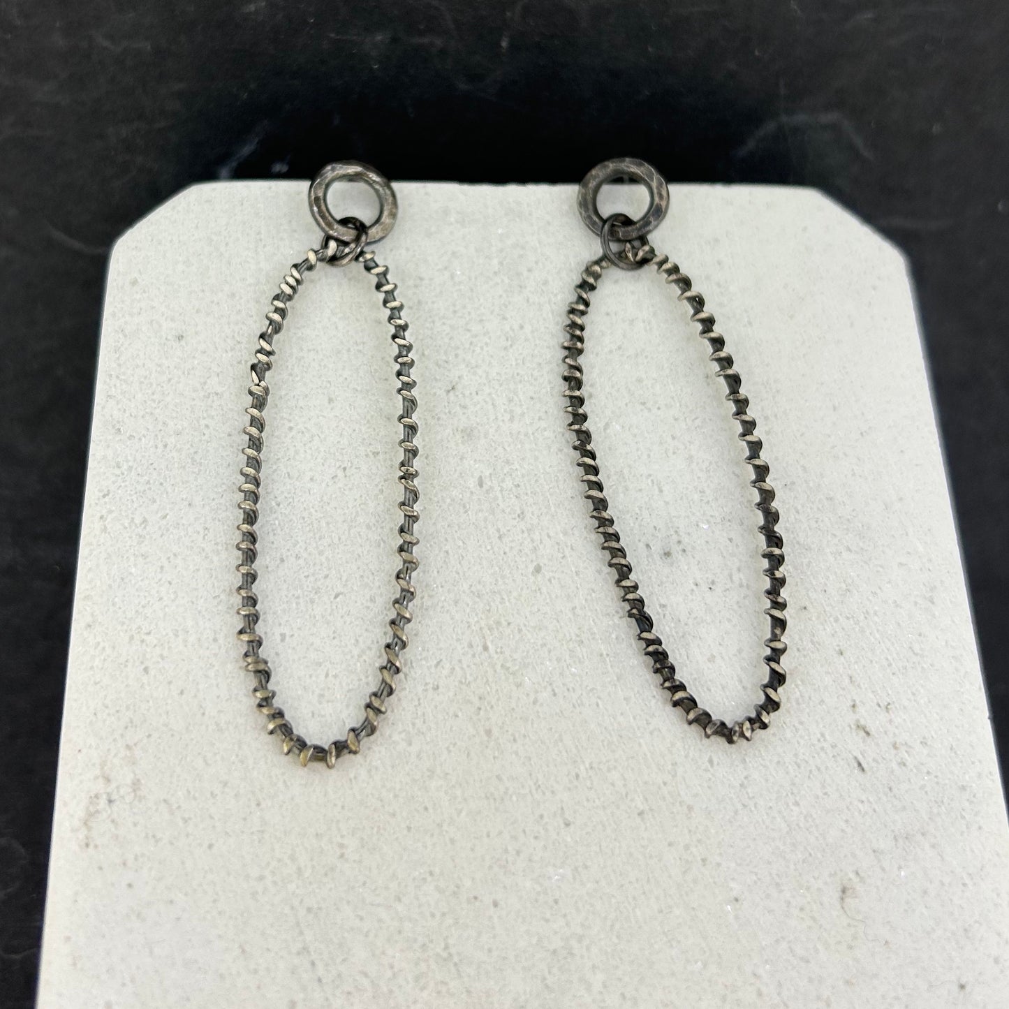 Oval Loop Earrings