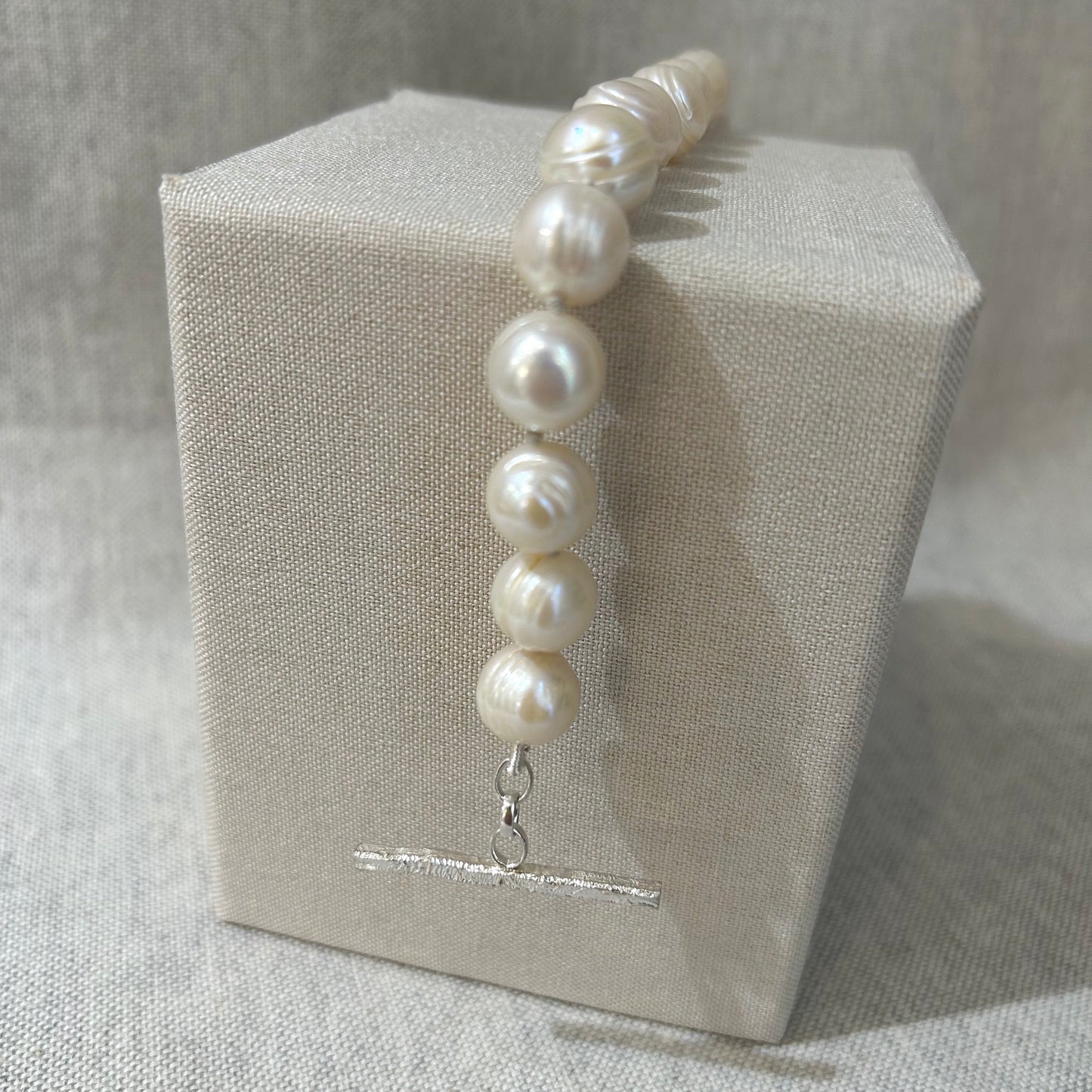 Pearl & Silver Bracelet