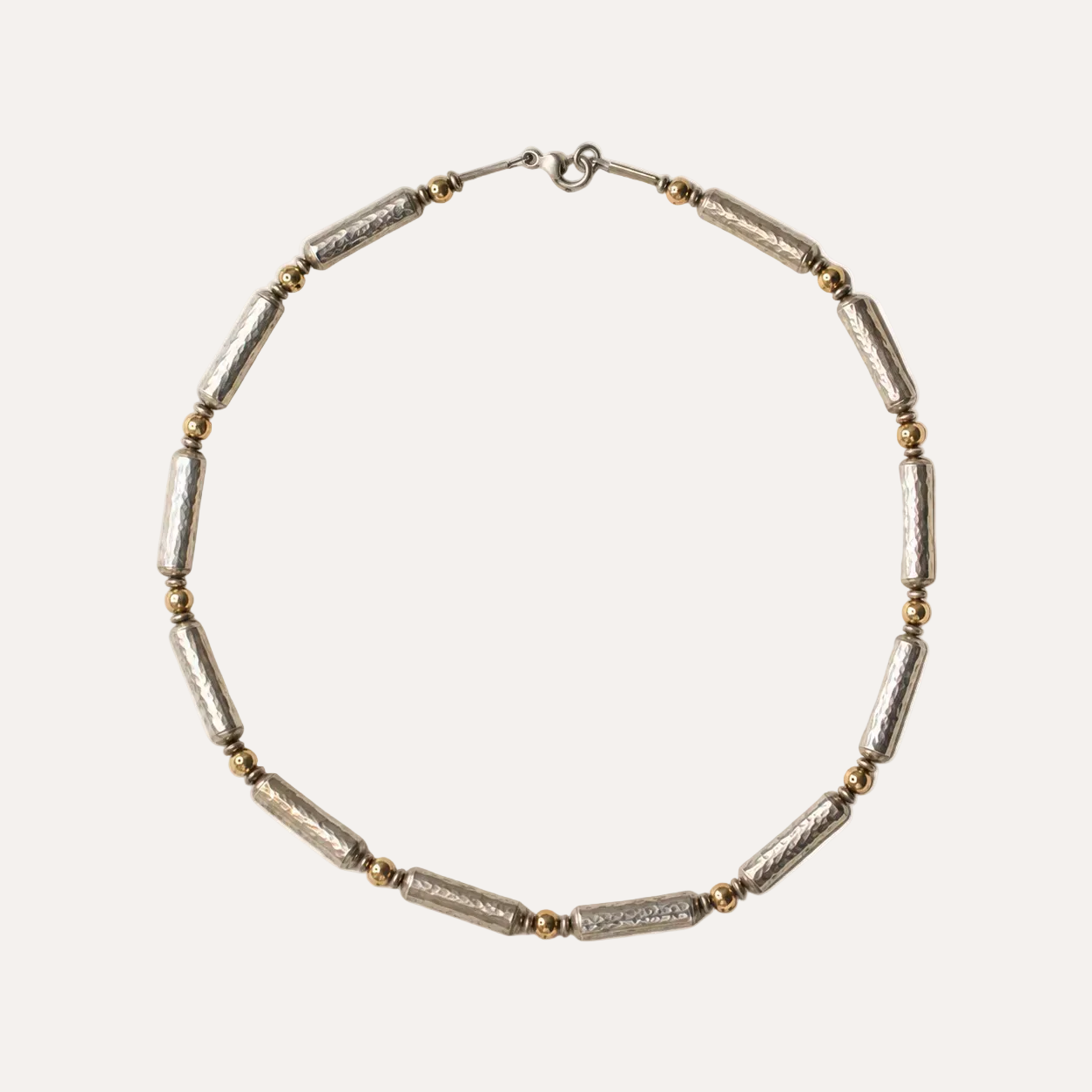 VAULT - Pepe Argo Silver & 9ct gold necklace