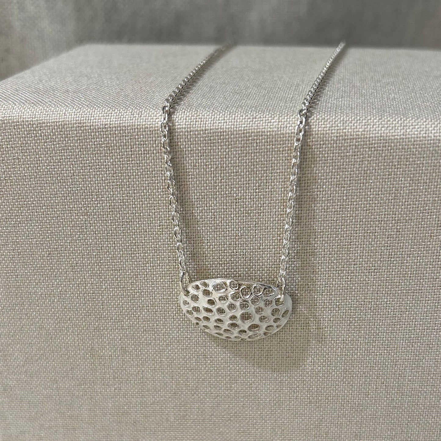 Textured Silver Pendant