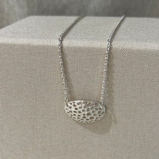 Textured Silver Pendant