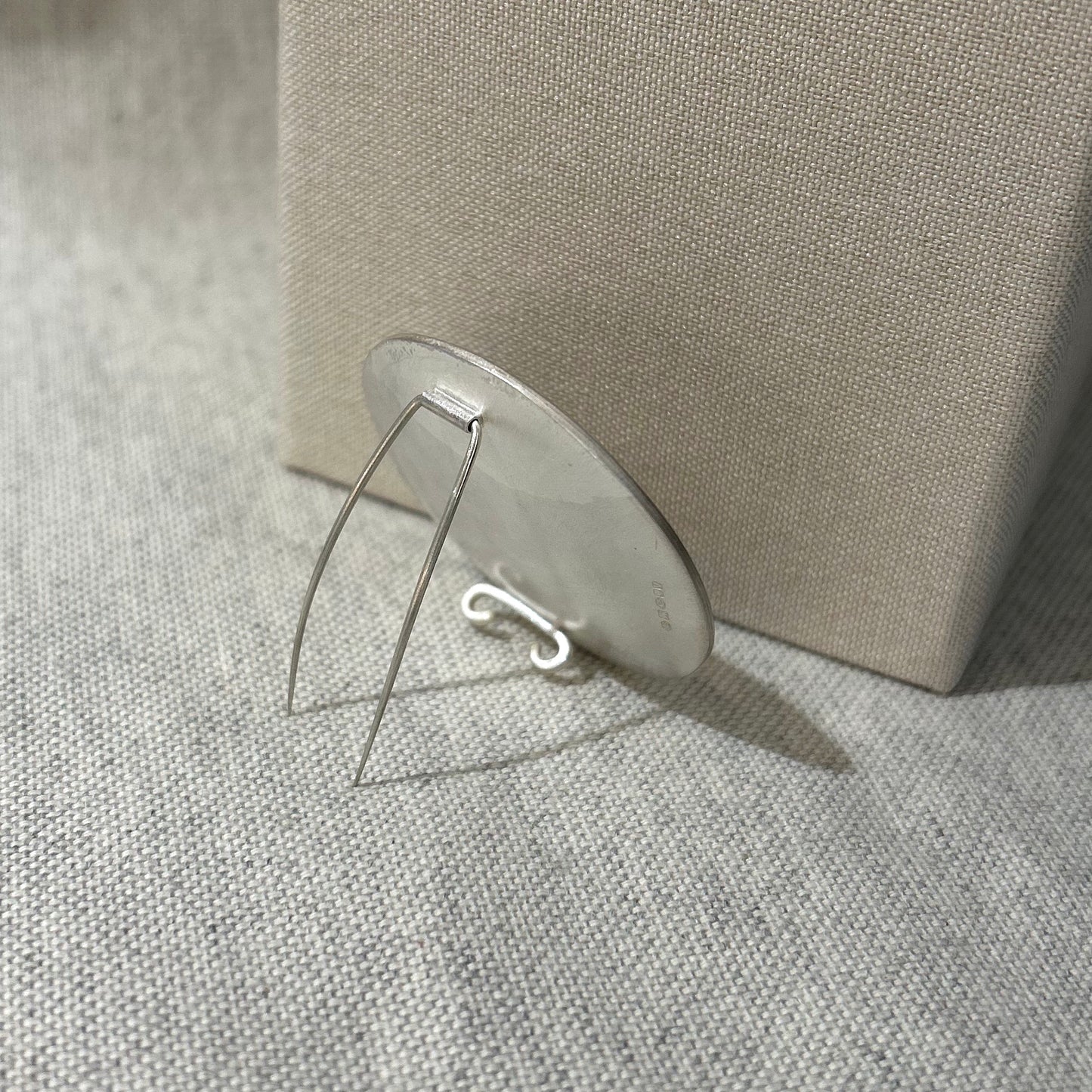 Silver & Gold Etch Brooch