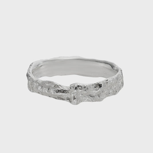 Hawthorn band silver 4mm