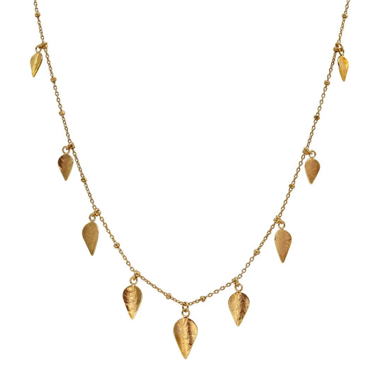 Komorebi Scattered Leaves Necklace - Gold