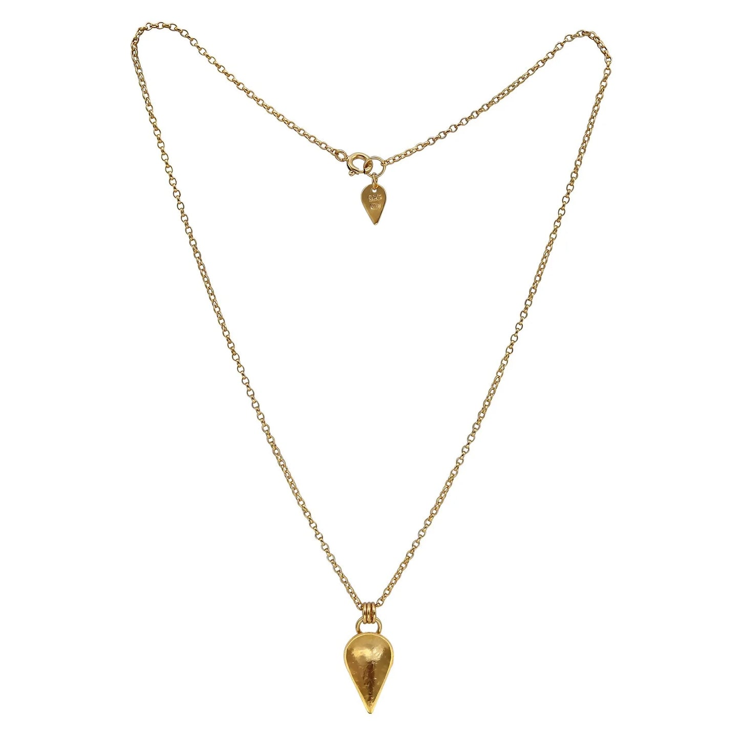 Komorebi Cupped Leaf Pendant - Gold