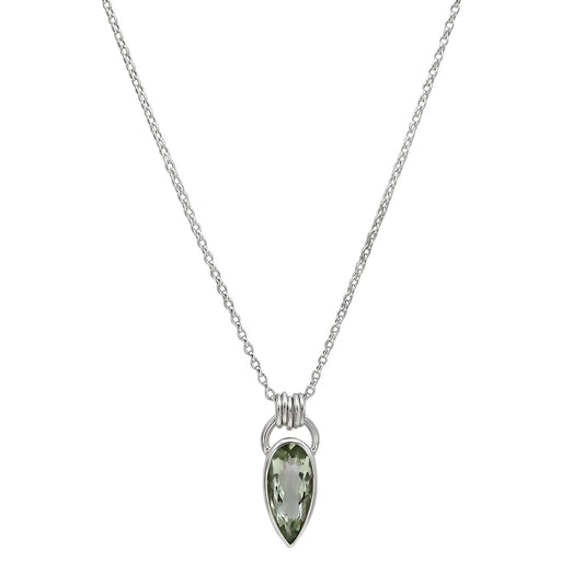 Komorebi Green Quartz Necklace - Silver