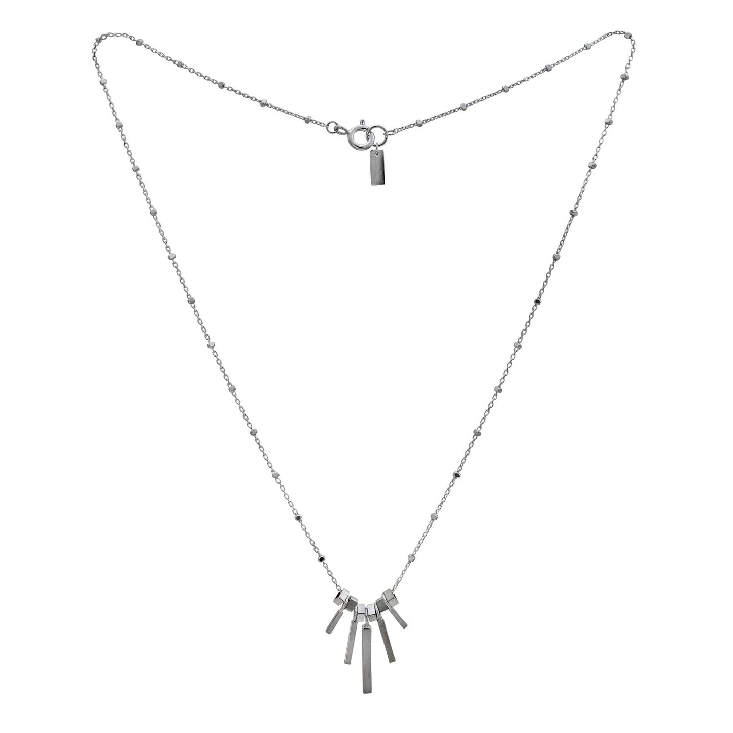 Metropolis Bar Necklace Silver