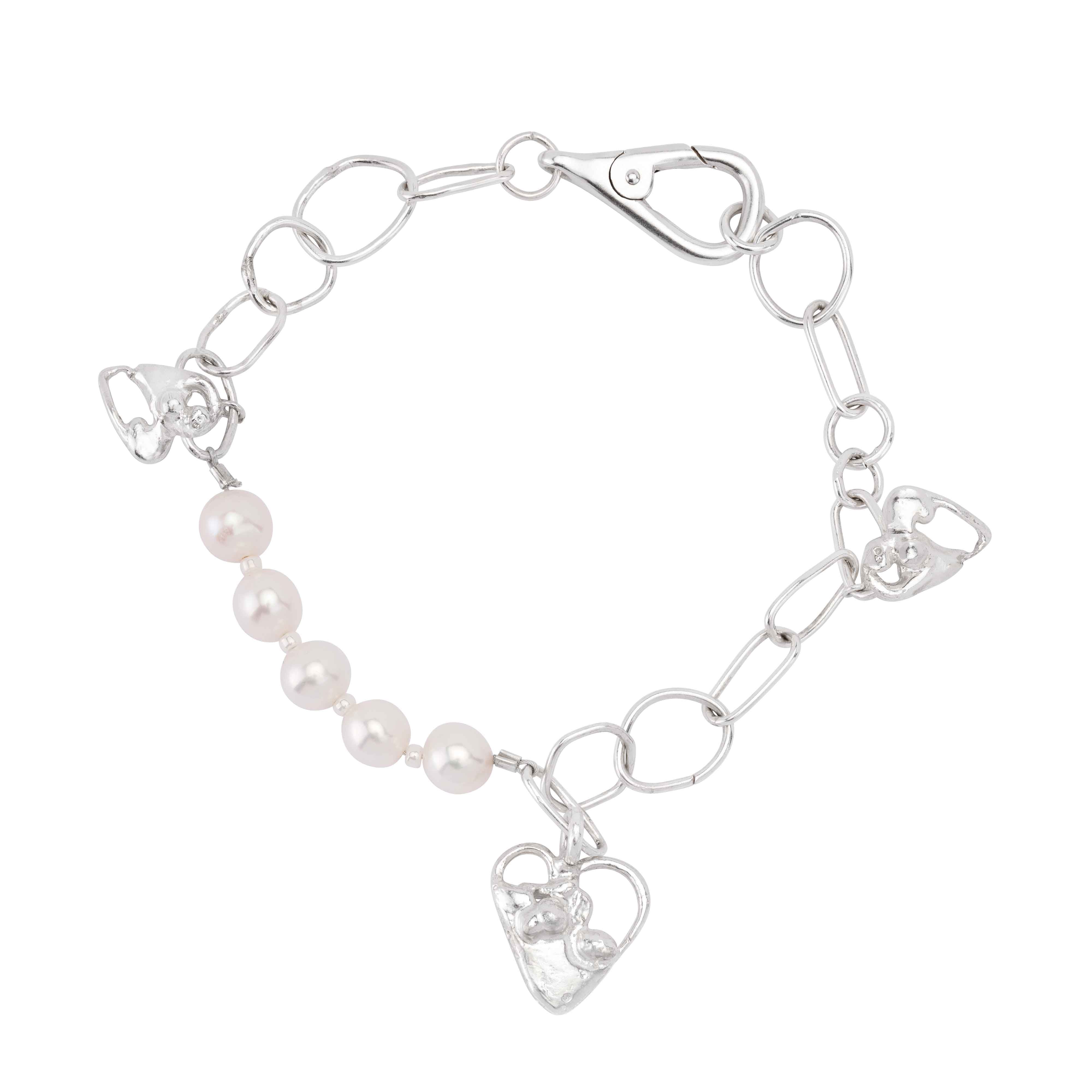 Silver & Pearl Bracelet