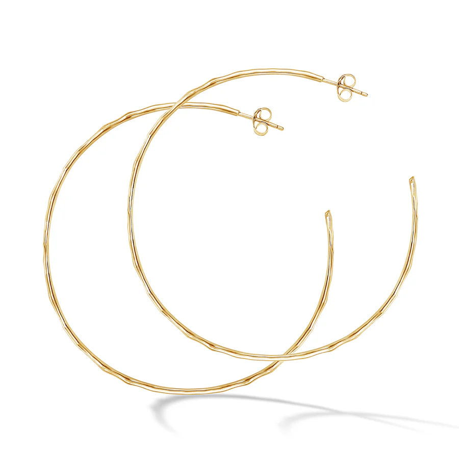 Large Gold Hoop Earrings
