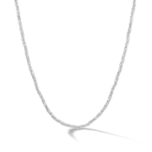 Silver Rice Nomad Necklace