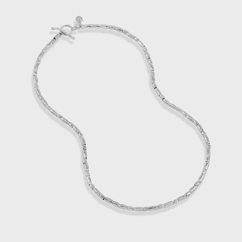 Rice nomad nugget necklace - silver