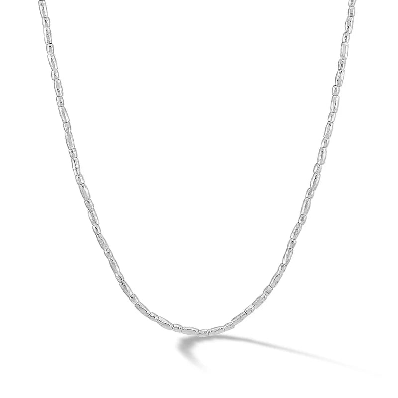 Rice nomad nugget necklace - silver