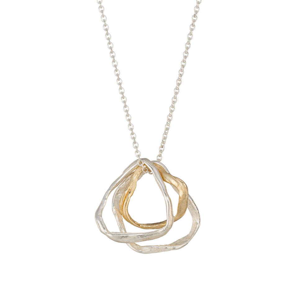 pebble circles necklace