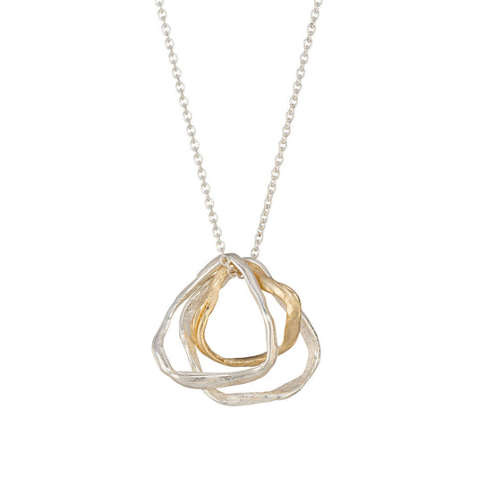 pebble circles necklace