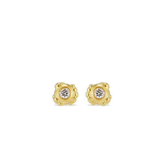 Orno diamond studs 9ct yellow gold