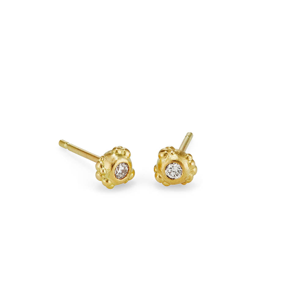 Orno diamond studs 9ct yellow gold