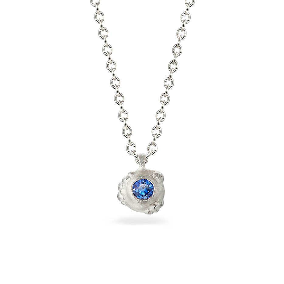 Orno Blue Sapphire Necklace