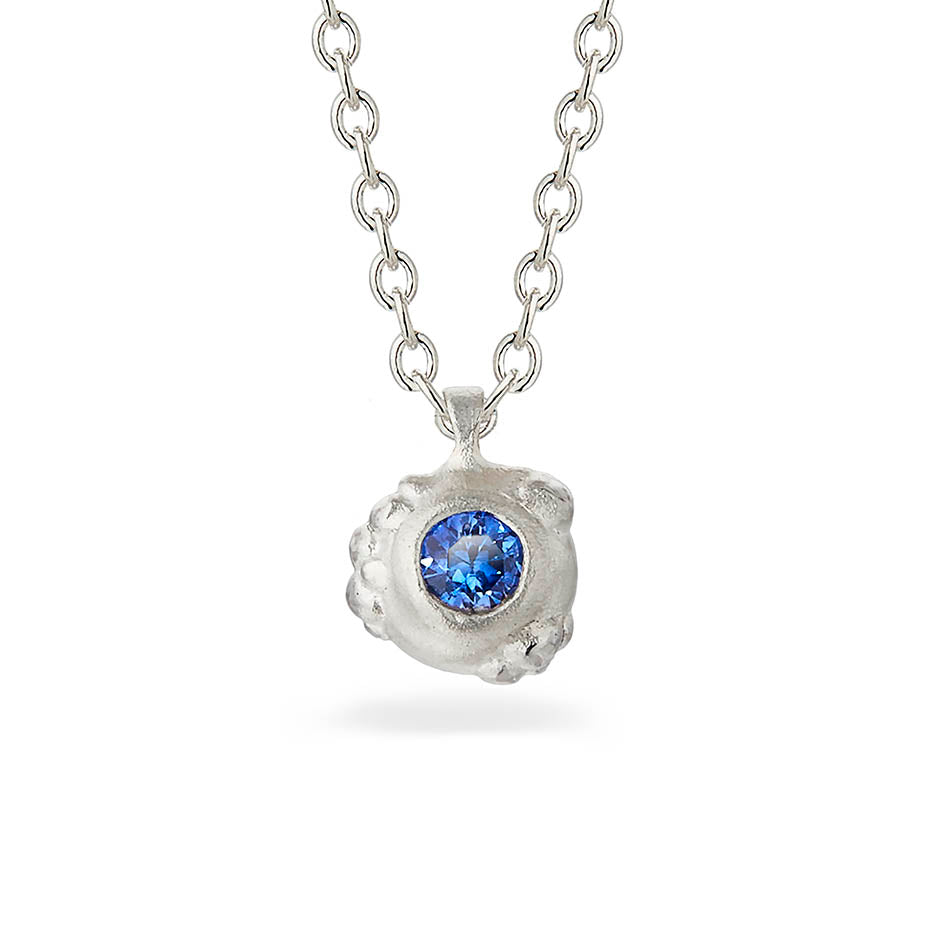 Orno Blue Sapphire Necklace