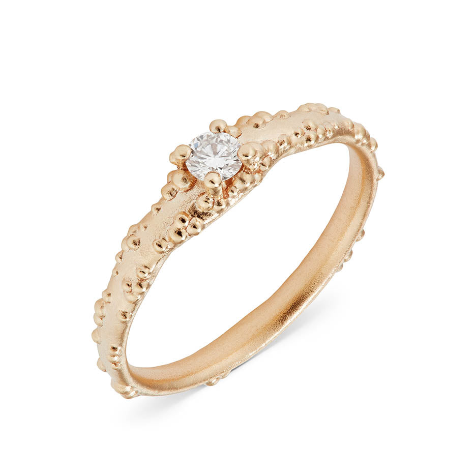Orno Diamond & Gold Engagement Ring