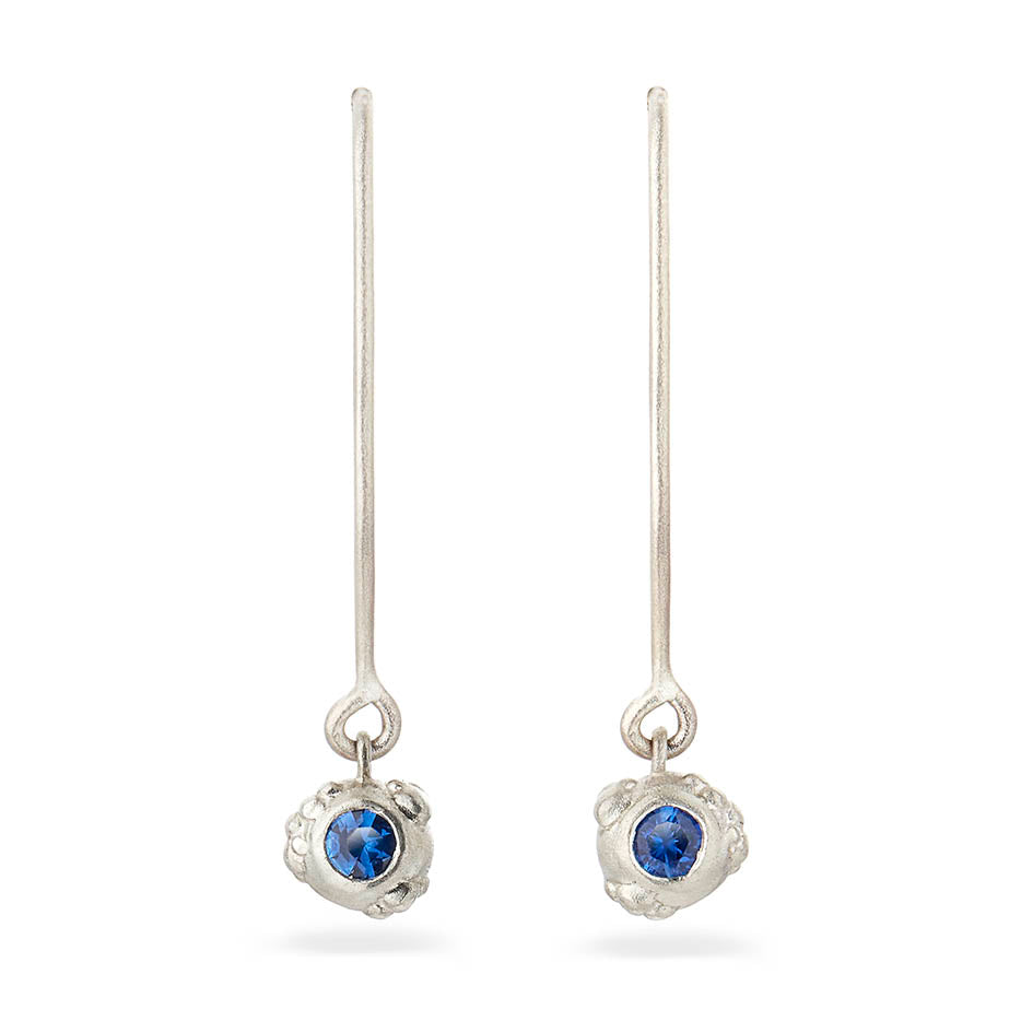 Orno Blue Sapphire Earrings