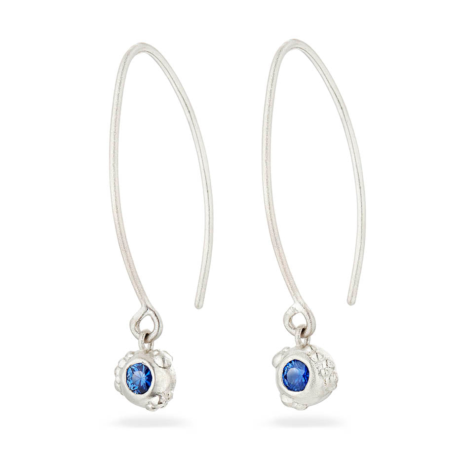 Orno Blue Sapphire Earrings