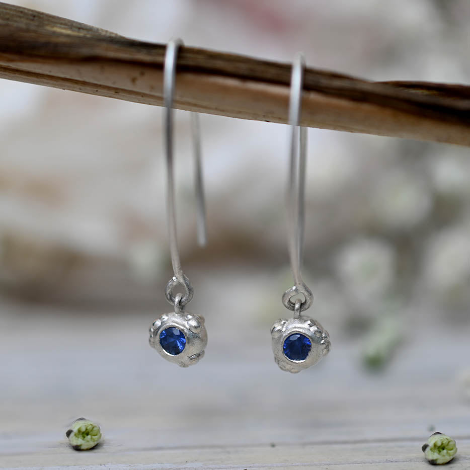 Orno Blue Sapphire Earrings