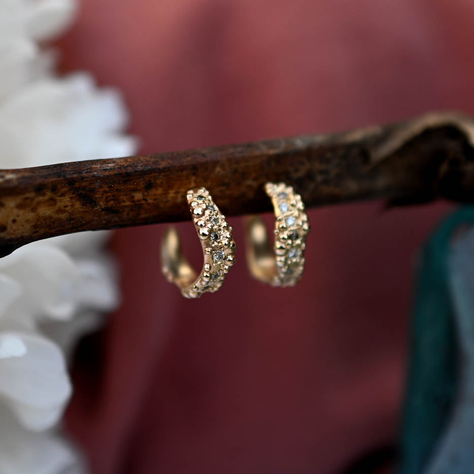 Orno Small Gold Hoop Earrings